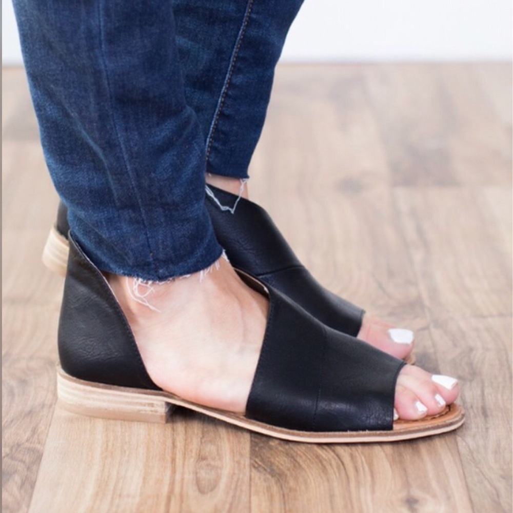 RELISTED SIZES 5.5 - 7.5 - 8.5 AVAILABLE side cute-out flats - Picture 5 of 7
